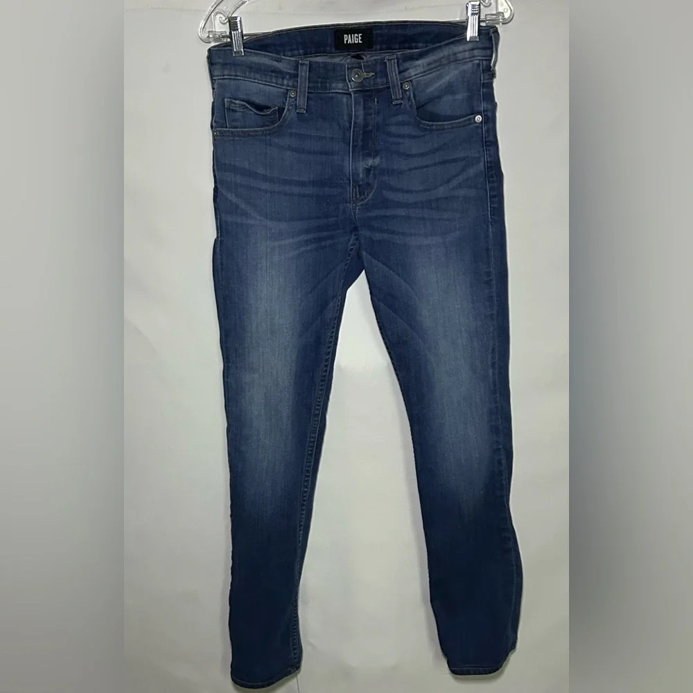 Paige Lennox Men’s Skinny Jeans Dark Wash Size 31 – Premium Stretch Denim